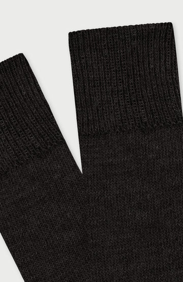 Black Alpaca Everyday Socks By Paul James