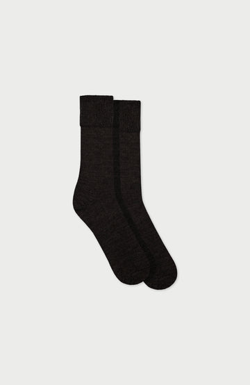 Black Alpaca Everyday Socks By Paul James