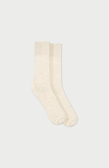 Cream Alpaca Everyday Socks By Paul James