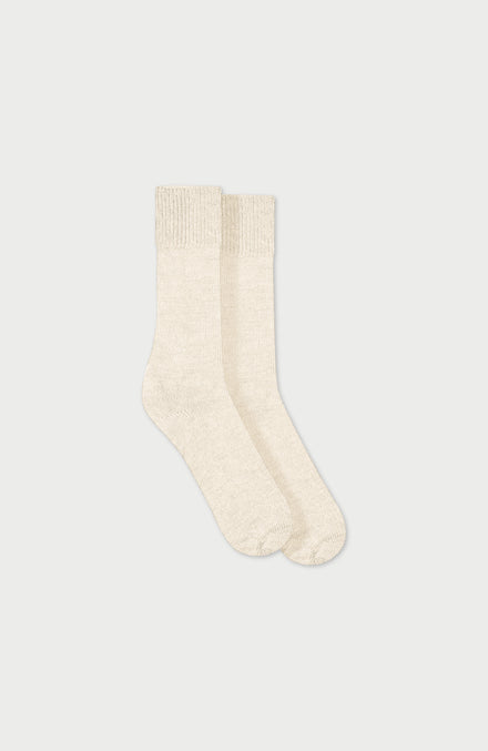 Cream Alpaca Everyday Socks By Paul James