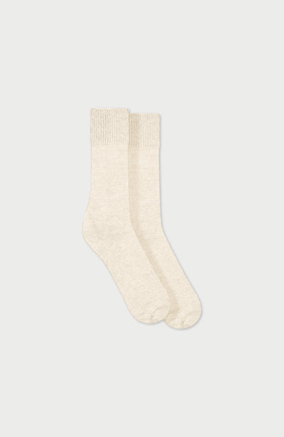 Cream Alpaca Everyday Socks By Paul James
