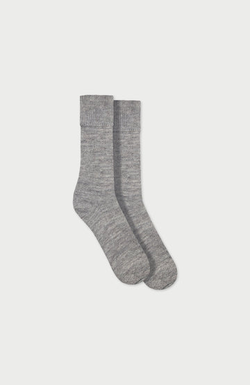 Grey Alpaca Everyday Socks By Paul James