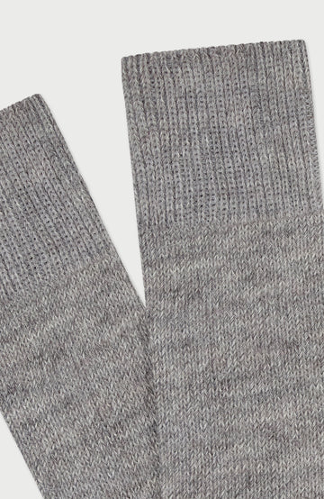 Grey Alpaca Everyday Socks By Paul James
