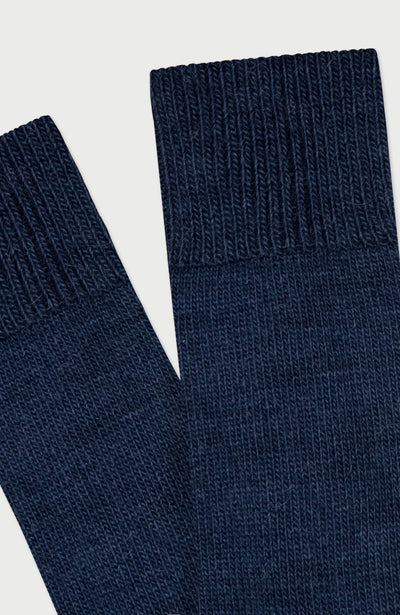 Navy Alpaca Everyday Socks By Paul James
