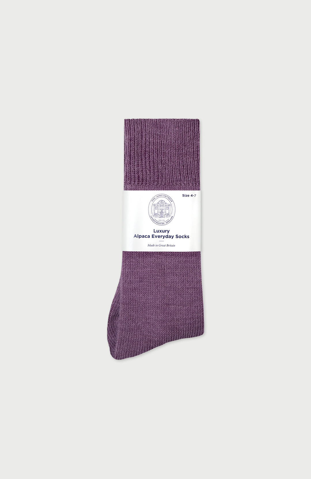 Purple Alpaca Everyday Socks By Paul James