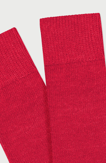 Red Alpaca Everyday Socks By Paul James