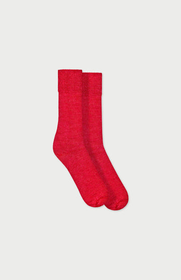 Red Alpaca Everyday Socks By Paul James