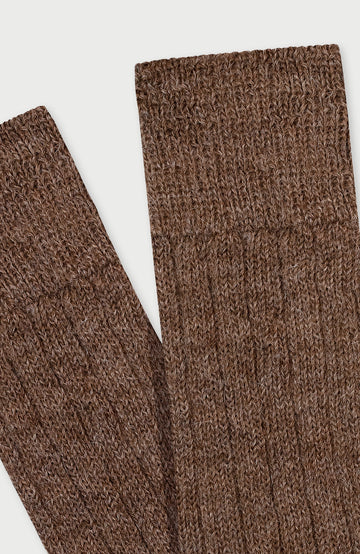 Brown Lounge Socks By Paul James