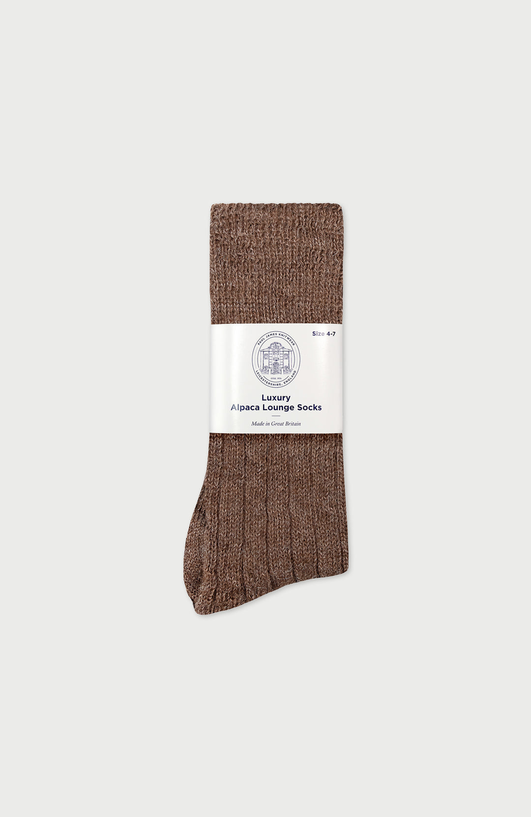 Brown Lounge Socks By Paul James