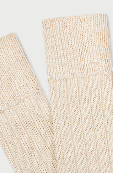 Cream Lounge Socks By Paul James