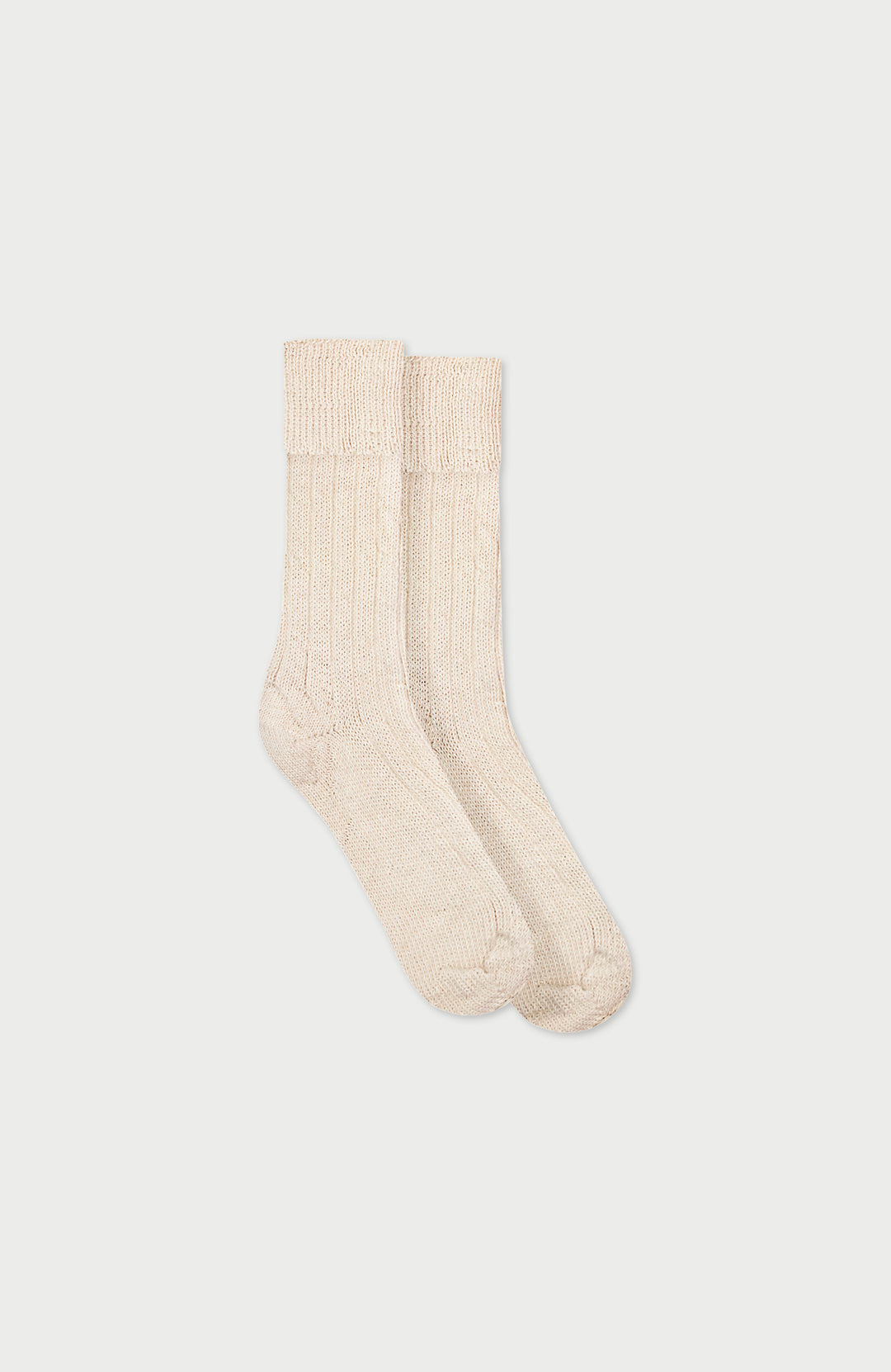 Cream Lounge Socks By Paul James