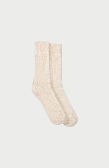 Cream Lounge Socks By Paul James