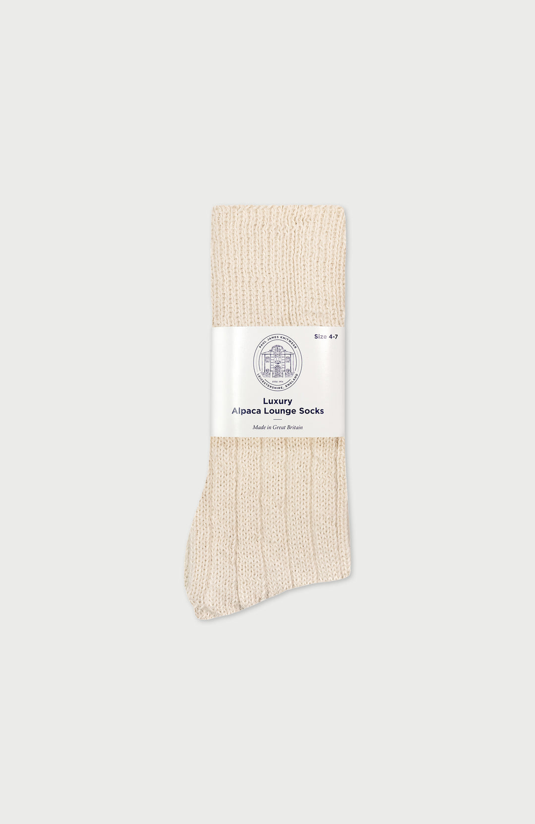 Cream Lounge Socks By Paul James