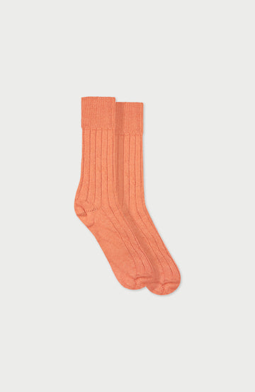 Orange Lounge Socks By Paul James