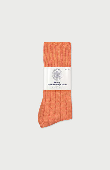 Orange Lounge Socks By Paul James