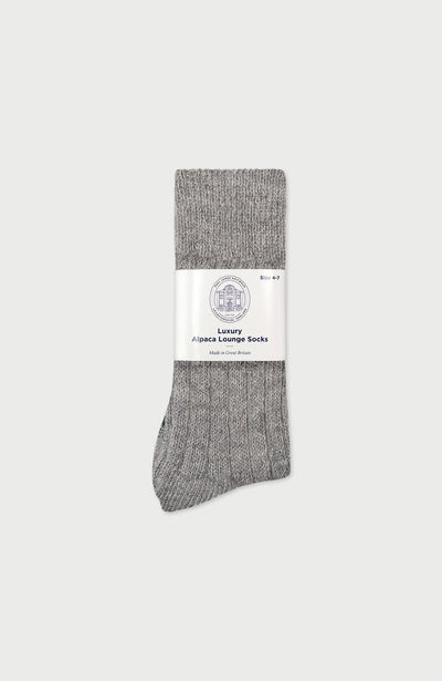 Grey Lounge Socks By Paul James 