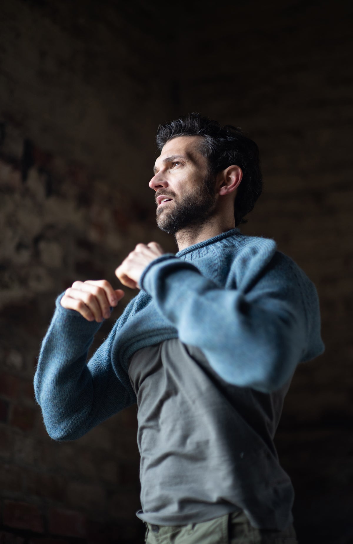 Mens Superfine Mercerised Cotton Knitted T-Shirt - Feature 1