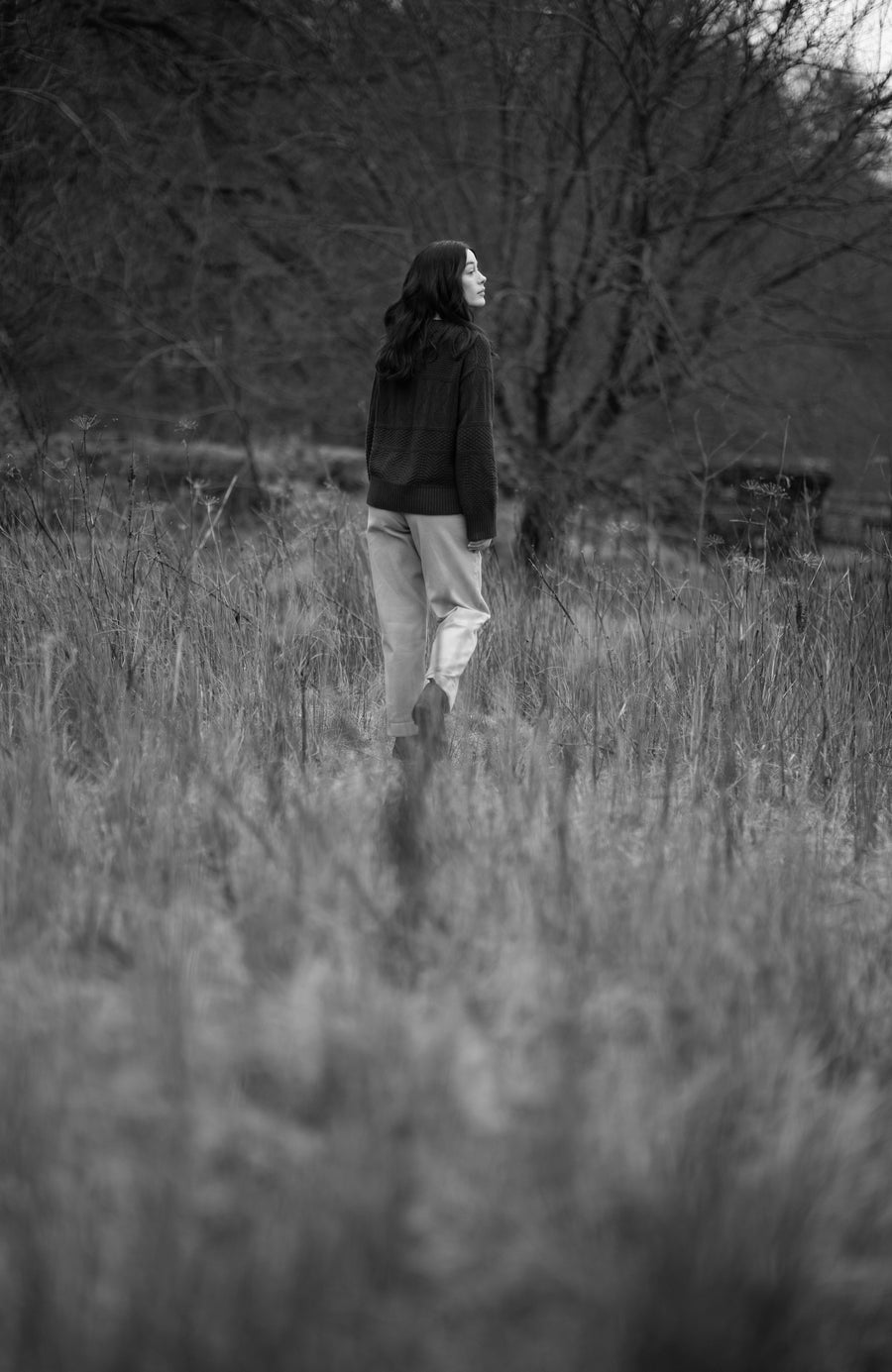 Womens Midweight Cotton Textured Block Jumper - Feature 4