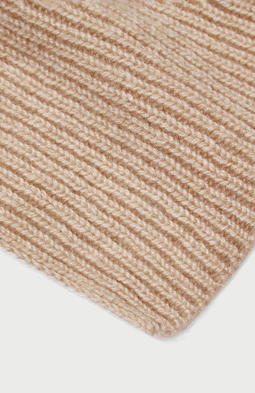 Camel Cashmere Scarf Made In England By Paul James