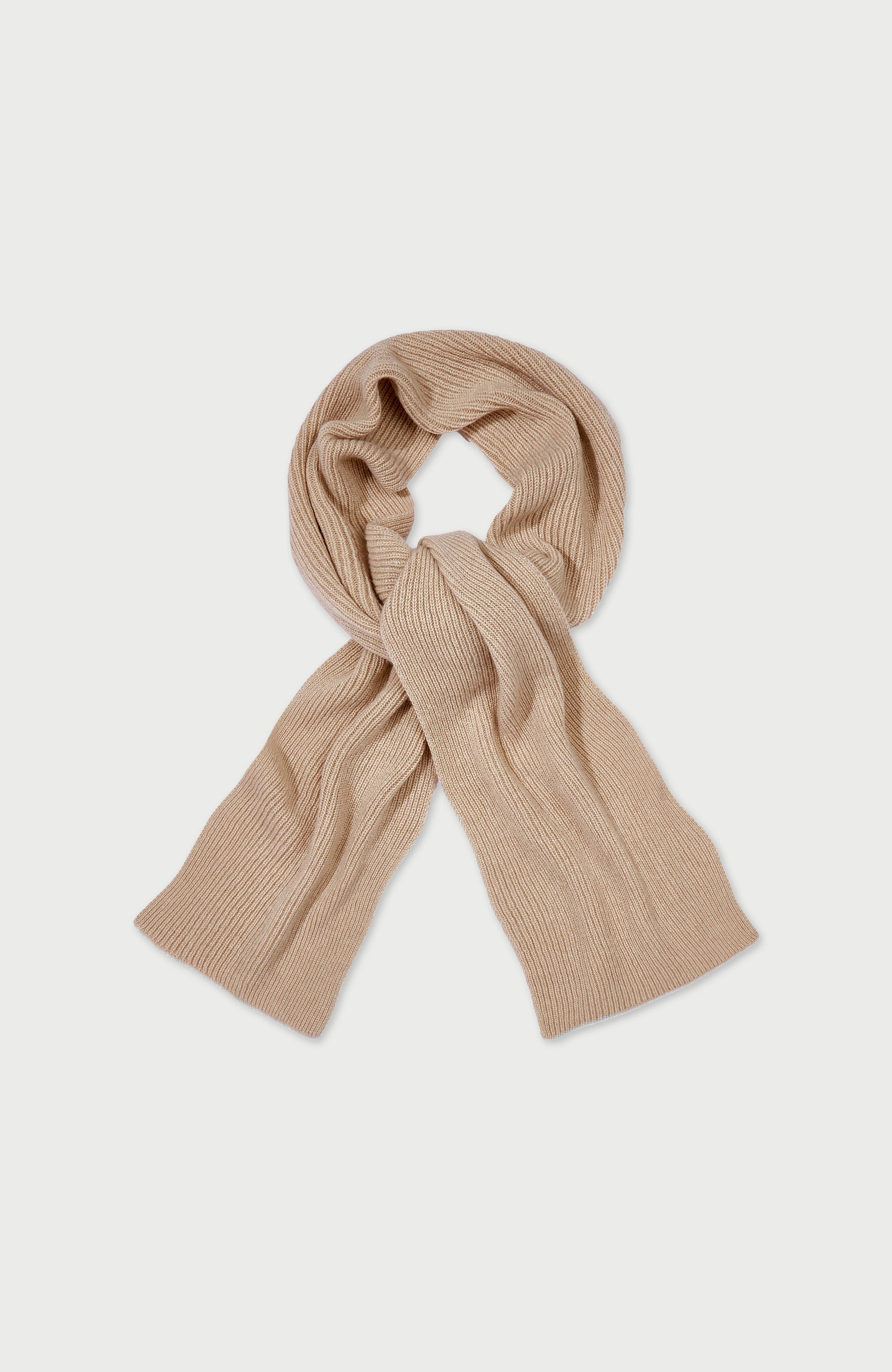 Camel Cashmere Scarf Made In England By Paul James 