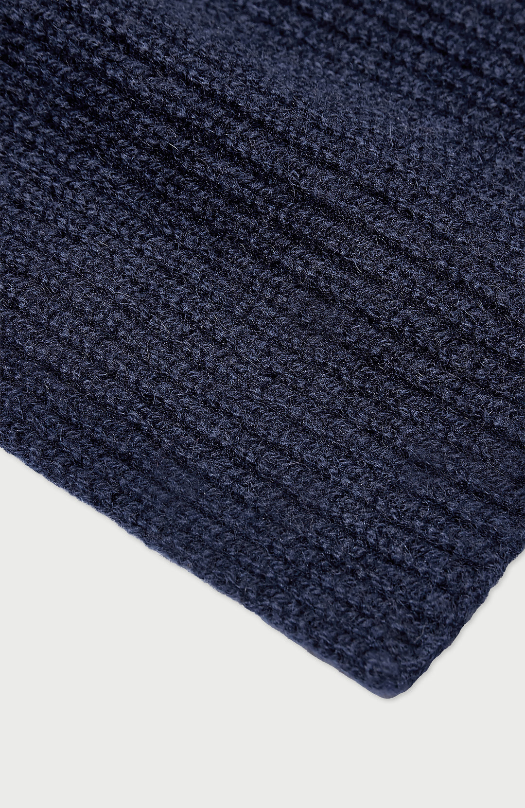 Navy Cashmere Scarf Made In England By Paul James