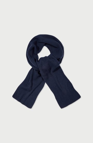 Navy Cashmere Scarf Made In England By Paul James