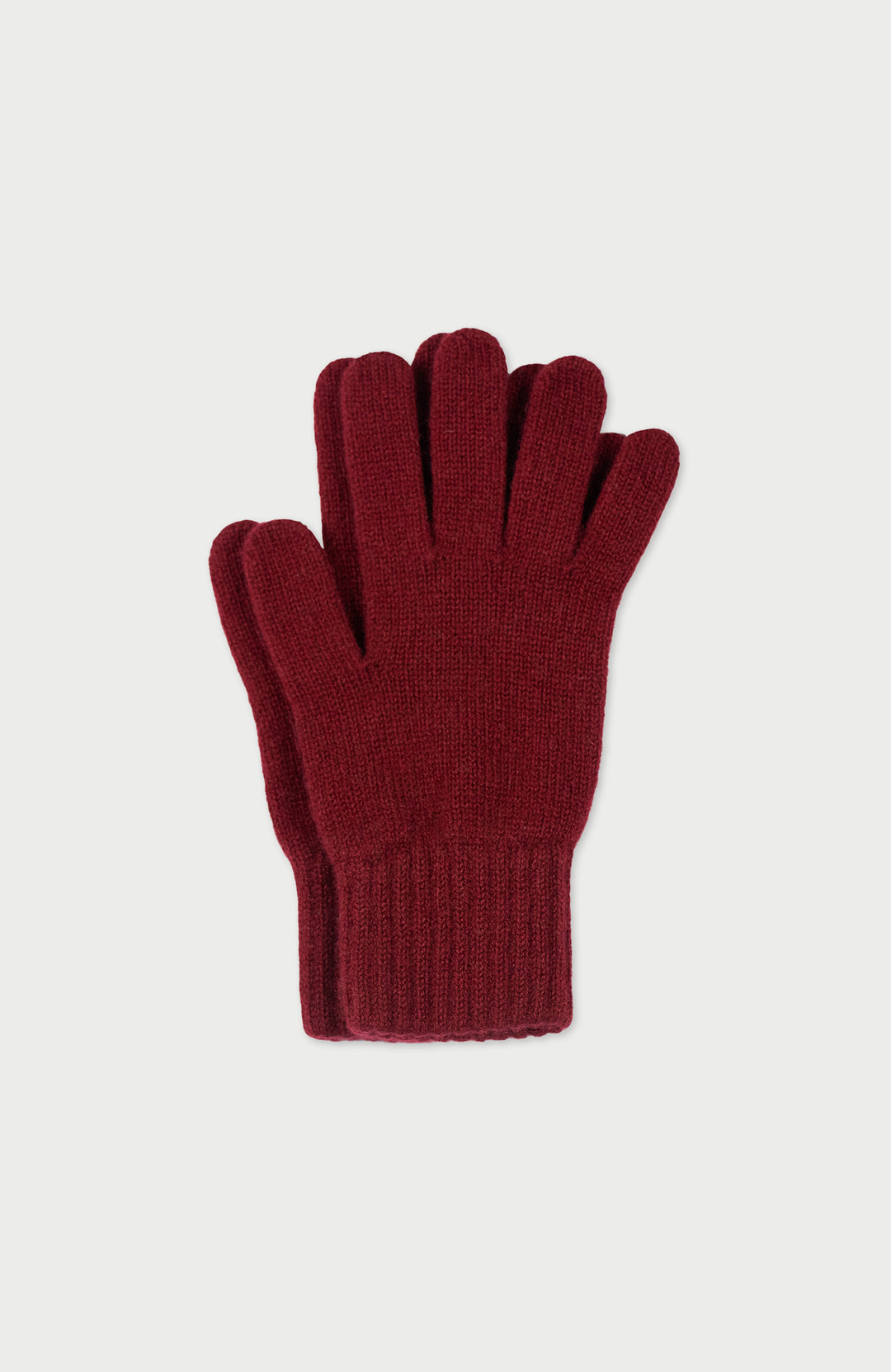 Red Cashmere Gloves Made In England By Paul Jame