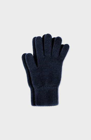 Navy Cashmere Gloves Made In England By Paul Jame
