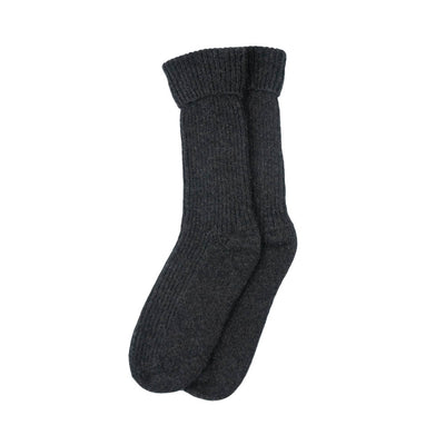 100% Cashmere Ribbed Bed Sock