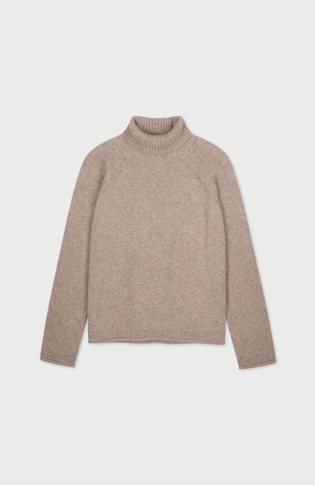 Womens Lambswool Silk Roll Neck Jumper