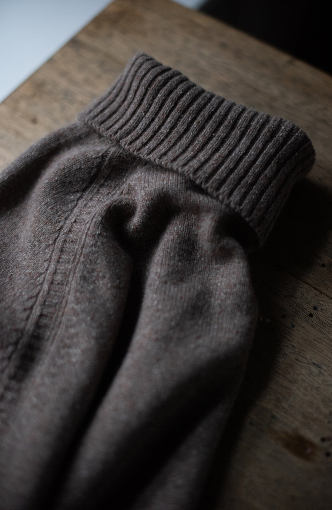 Womens Lambswool Silk Roll Neck Jumper