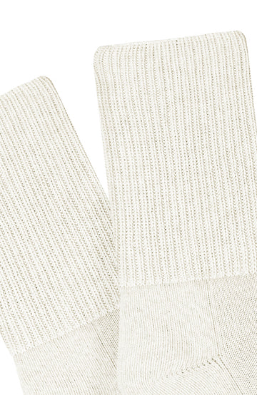 white cashmere bed socks by Paul James