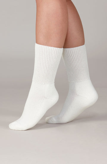 white premium cashmere bed socks by Paul James