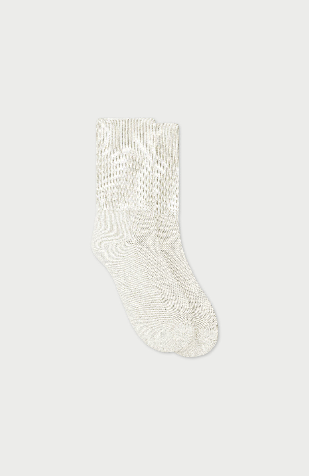 White Cashmere Cushion Sole Lounge Socks By Paul James