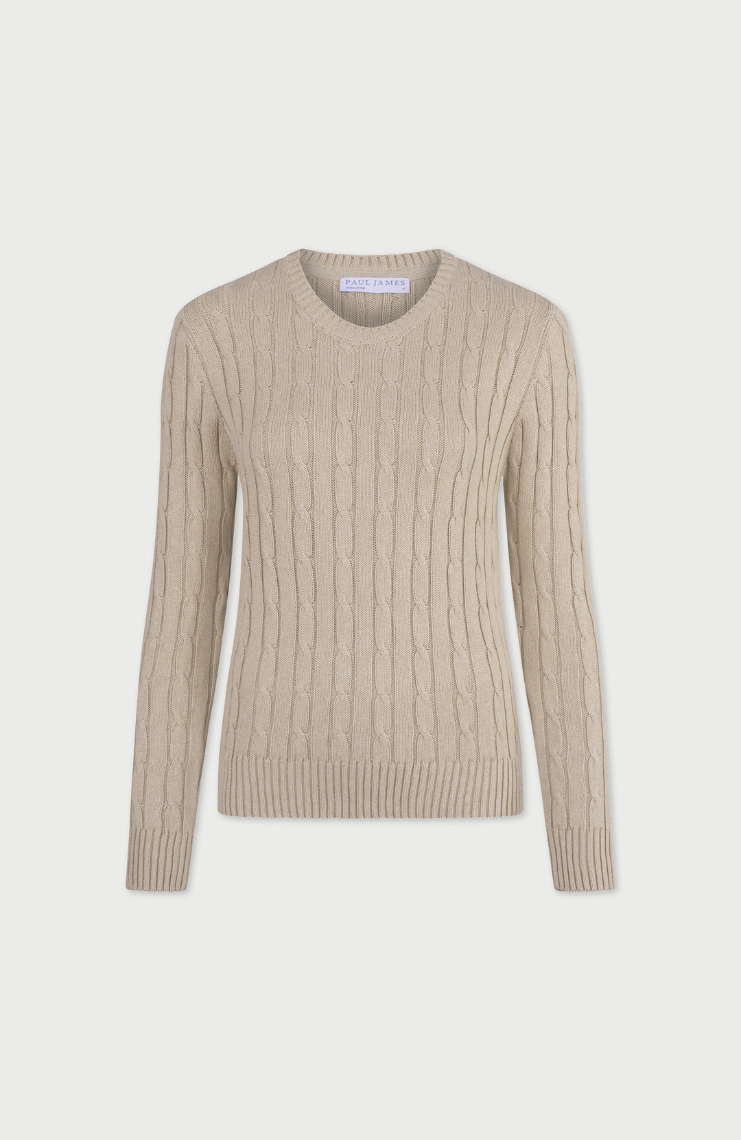 Pebble Womens Cotton Cable Jumper By Paul James