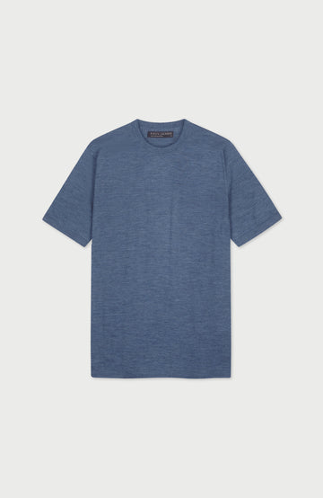 Mens Superfine Merino Wool Knitted T-Shirt