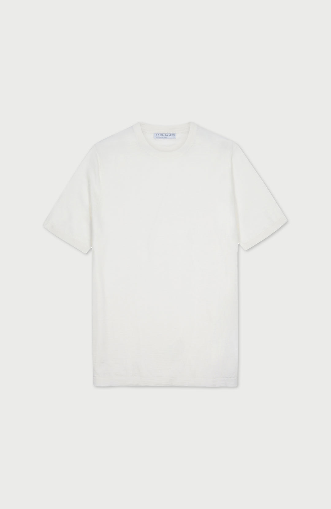 White merino wool t-shirt by paul james