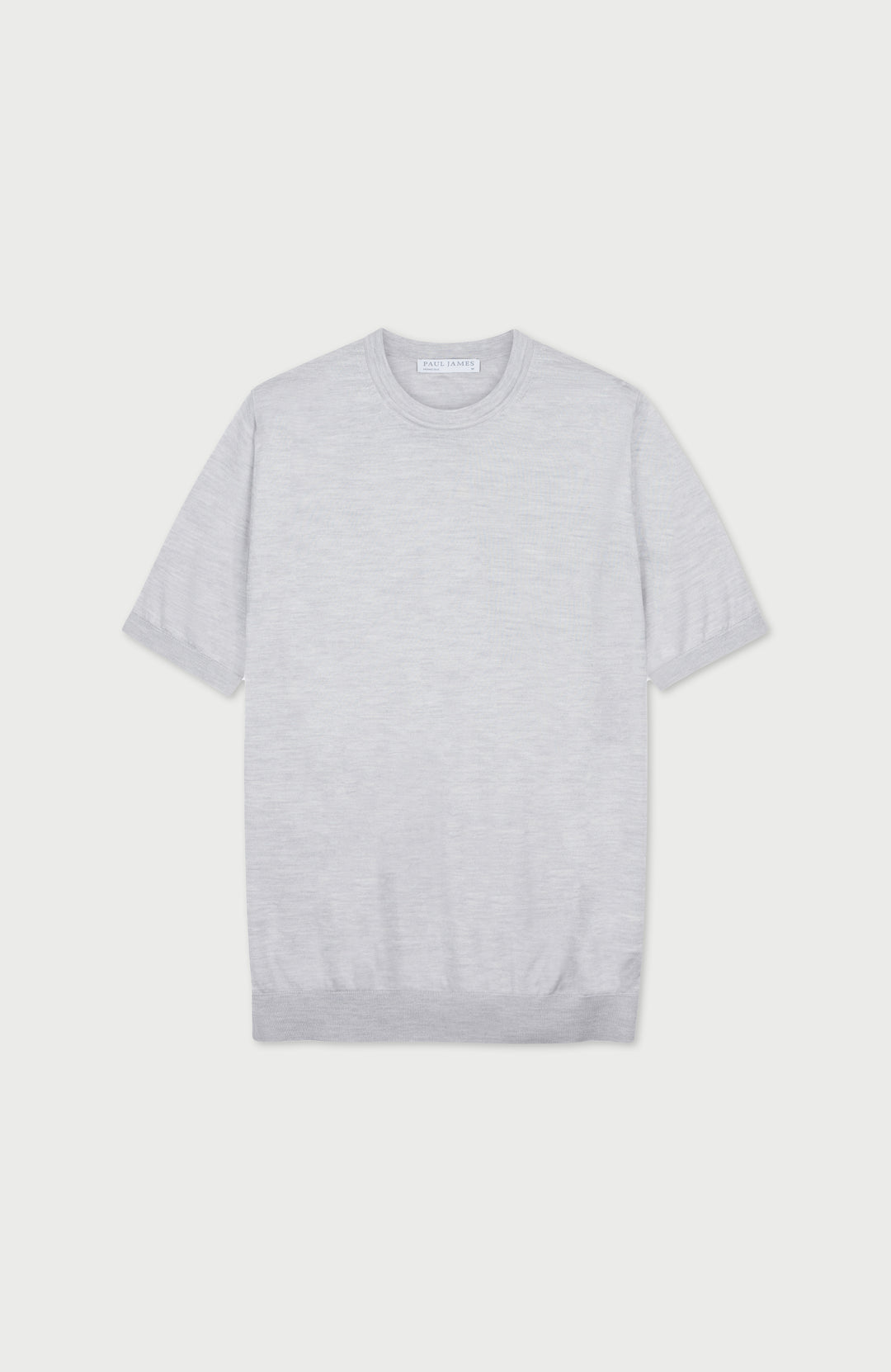 Mens Superfine Merino Silk Short Sleeve Jumper