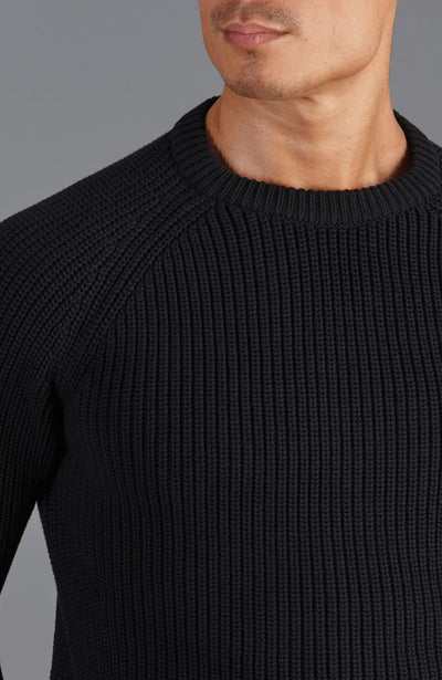 Herren-Pullover aus 100 % Fischer-Rippstrick-Baumwolle