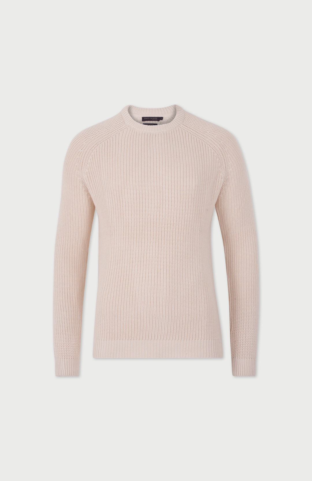 ecru mens fisherman rib jumper