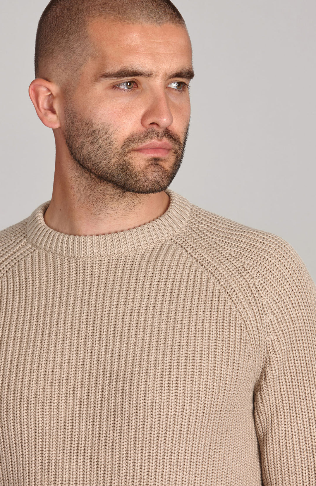 linen mens fisherman cotton jumper