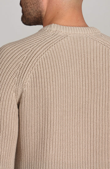 linen mens fisherman cotton jumper