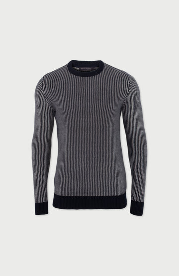 navy nordic mens fisherman jumper