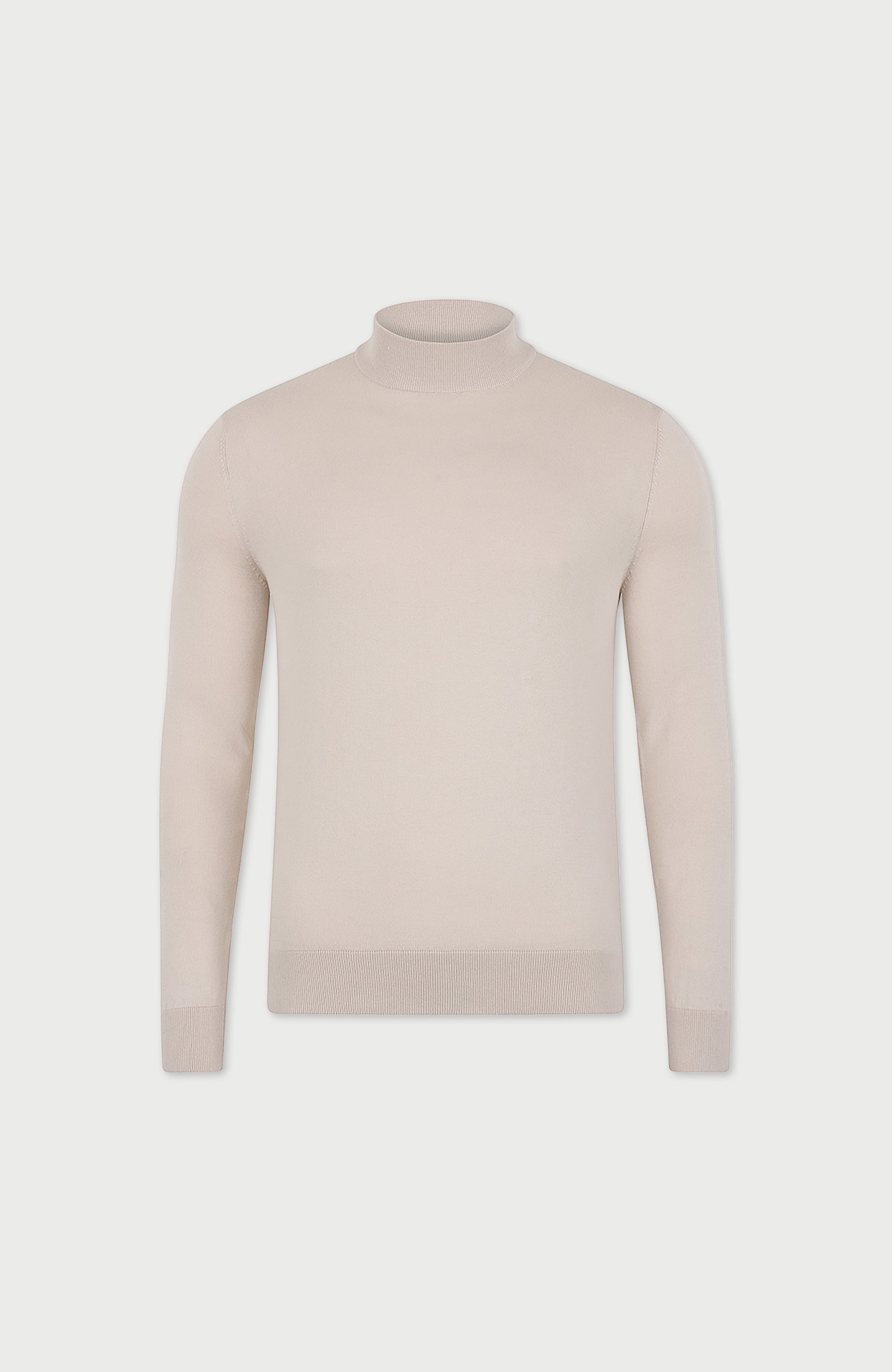 birch mens cotton mock turtle neck jumper