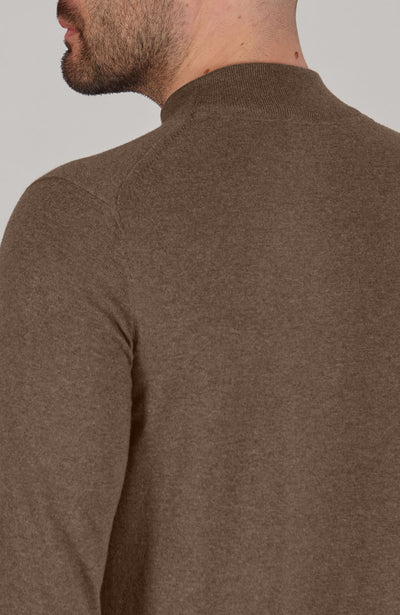 light brown mens mock turtle neck jumper