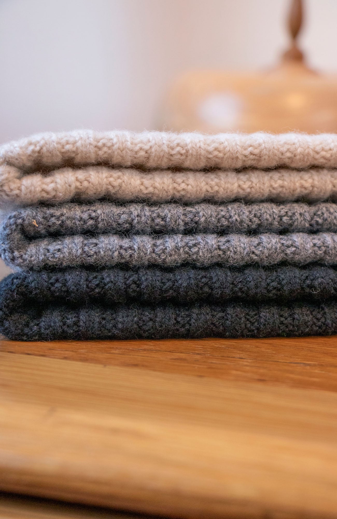 Gerippte Unisex-Mütze aus 100 % Lammwolle