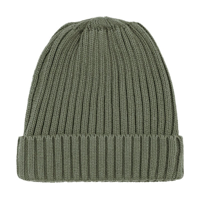 green mens cotton beanie hat