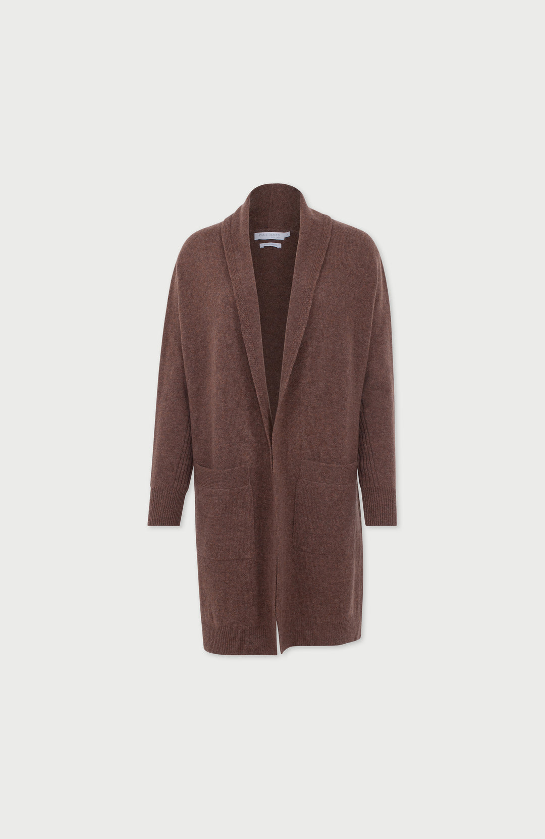 Tobacco Womens Lambswool Cardigan By Paul James