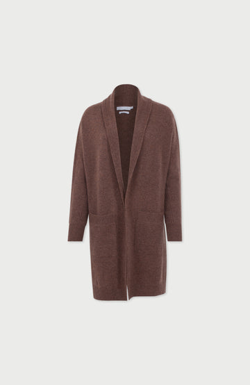 Tobacco Womens Lambswool Cardigan By Paul James