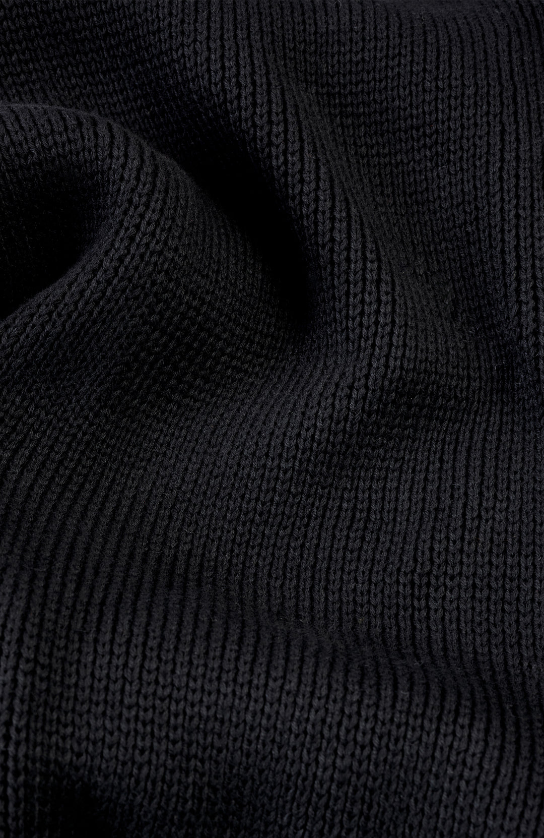 Black Womens Cotton Roll Neck Jumper By Paul James